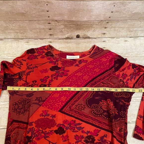 Vintage Susan Bristol Long Sleeve Tee in a Stunning Pattern Size Large - Picture 4 of 6